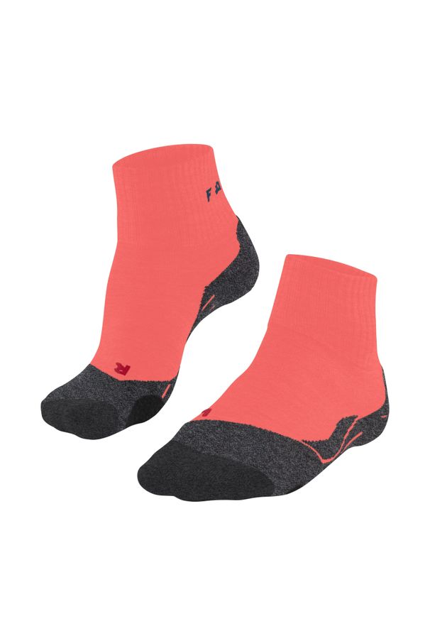 Skarpetki krótkie damskie Falke TK2 Explore. Kolor: różowy, wielokolorowy, pomarańczowy. Materiał: wełna. Sport: outdoor