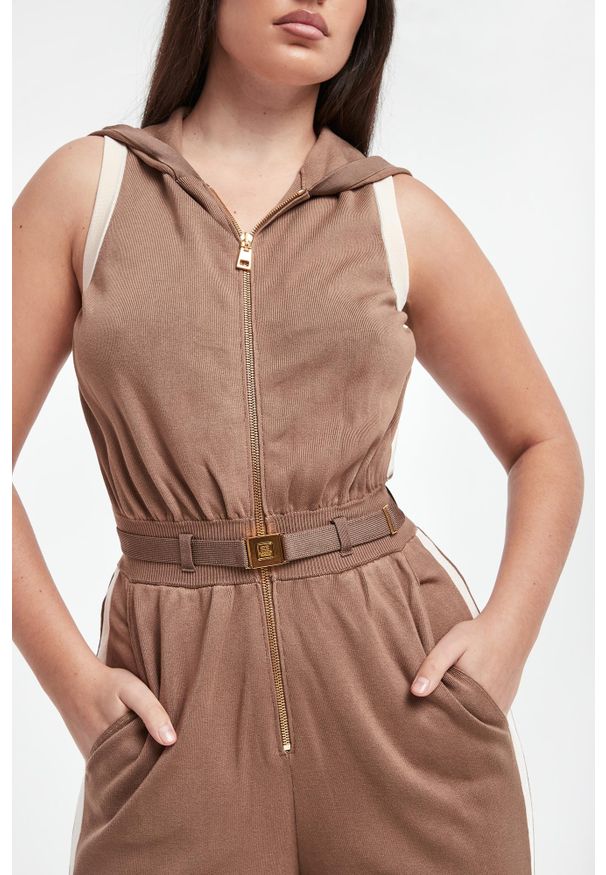 Elisabetta Franchi - Kombinezon damski z kapturem ELISABETTA FRANCHI