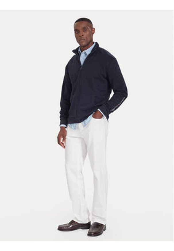 TOMMY HILFIGER - Tommy Hilfiger Bluza UM0UM03688 Granatowy Regular Fit. Kolor: niebieski. Materiał: syntetyk, bawełna