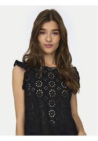 JDY Bluzka Vola 15312383 Czarny Regular Fit. Kolor: czarny. Materiał: bawełna #5