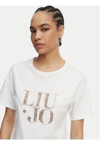 Liu Jo T-Shirt WA6489 JS923 Biały Regular Fit. Kolor: biały. Materiał: bawełna #4