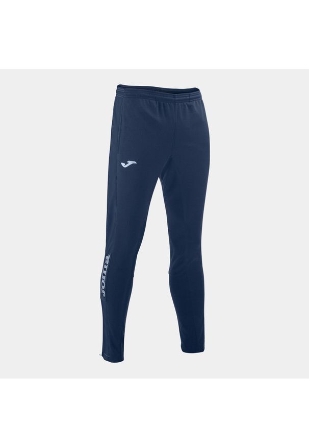Spodnie do piłki nożnej męskie Joma Championship IV długie. Kolor: wielokolorowy, niebieski, biały. Długość: długie. Sport: piłka nożna