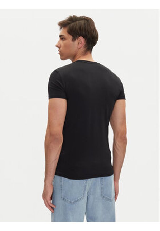 Emporio Armani Underwear T-Shirt EM000375 AF10772 UC001 Czarny Slim Fit. Kolor: czarny. Materiał: bawełna