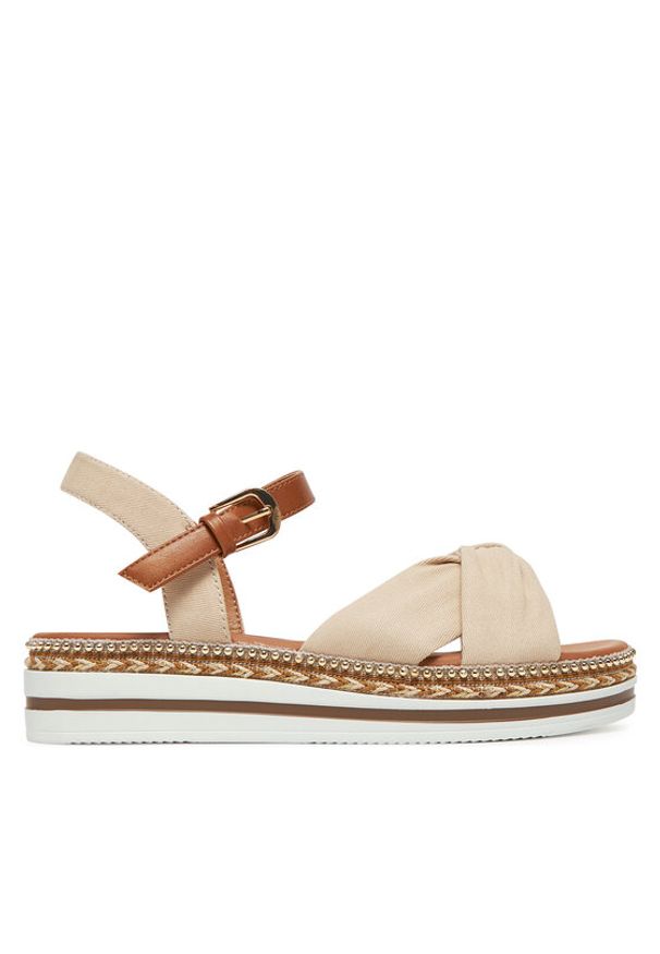 Clara Barson Sandały WS2P270-01 Beżowy. Kolor: beżowy. Materiał: materiał