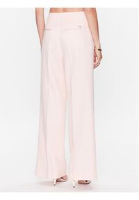 BOSS - Boss Spodnie materiałowe 50487869 Różowy Regular Fit. Kolor: różowy. Materiał: materiał, len, wiskoza