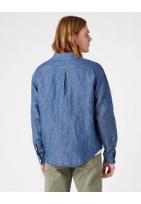 Wrangler - WRANGLER LS 1 PKT SHIRT MĘSKA KOSZULA JEANSOWA JEANS LIGHT INDIGO W5D6BNX4E 112146112. Materiał: jeans #4