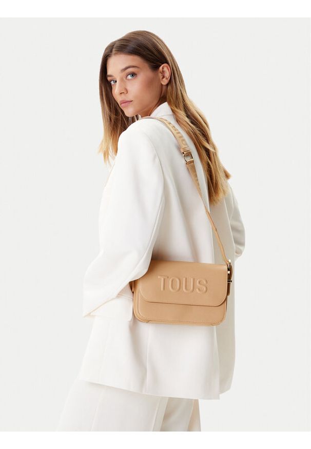 Tous - TOUS Torebka Brenda 2002106544 Beżowy. Kolor: beżowy. Materiał: skórzane
