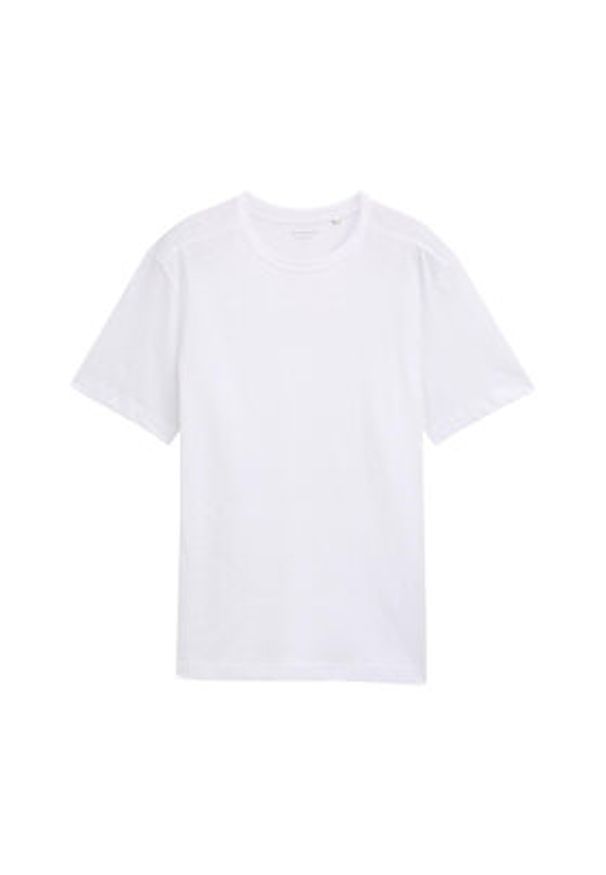 Tom Tailor T-Shirt 1045627 Biały Regular Fit. Kolor: biały. Materiał: bawełna