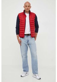 TOMMY HILFIGER - Tommy Hilfiger bezrękawnik męski kolor czerwony przejściowy. Kolor: czerwony. Materiał: poliester, materiał. Długość rękawa: bez rękawów #3