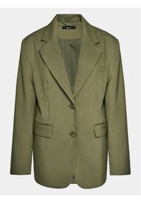 Gina Tricot Marynarka 19703 Khaki Oversize. Kolor: brązowy. Materiał: syntetyk #1
