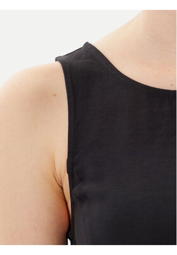 Calvin Klein Jeans Sukienka codzienna J20J225268 Czarny Regular Fit. Okazja: na co dzień. Kolor: czarny. Materiał: wiskoza. Typ sukienki: proste. Styl: casual