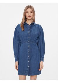 Pepe Jeans Sukienka jeansowa Julie PL953449 Niebieski Slim Fit. Kolor: niebieski. Materiał: bawełna