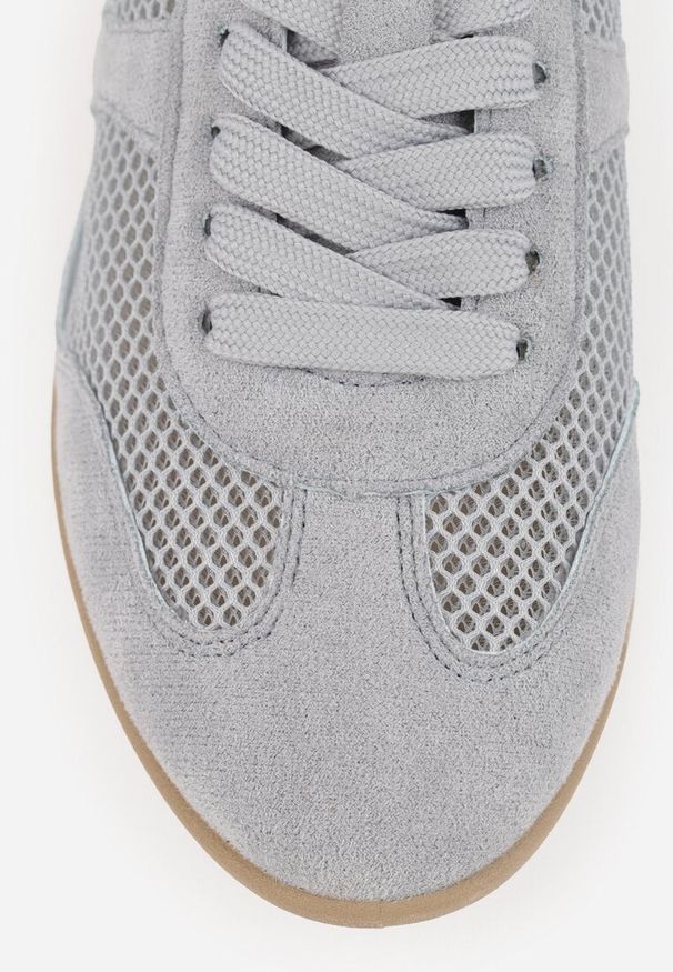 Renee - Niebieskie Siateczkowe Sneakersy w Stylu Tenisówek Adranella. Okazja: na co dzień. Kolor: niebieski. Sezon: lato