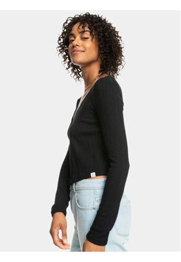 Roxy Kardigan Mystical Sky Kttp ERJKT04046 Szary Slim Fit. Kolor: szary. Materiał: syntetyk