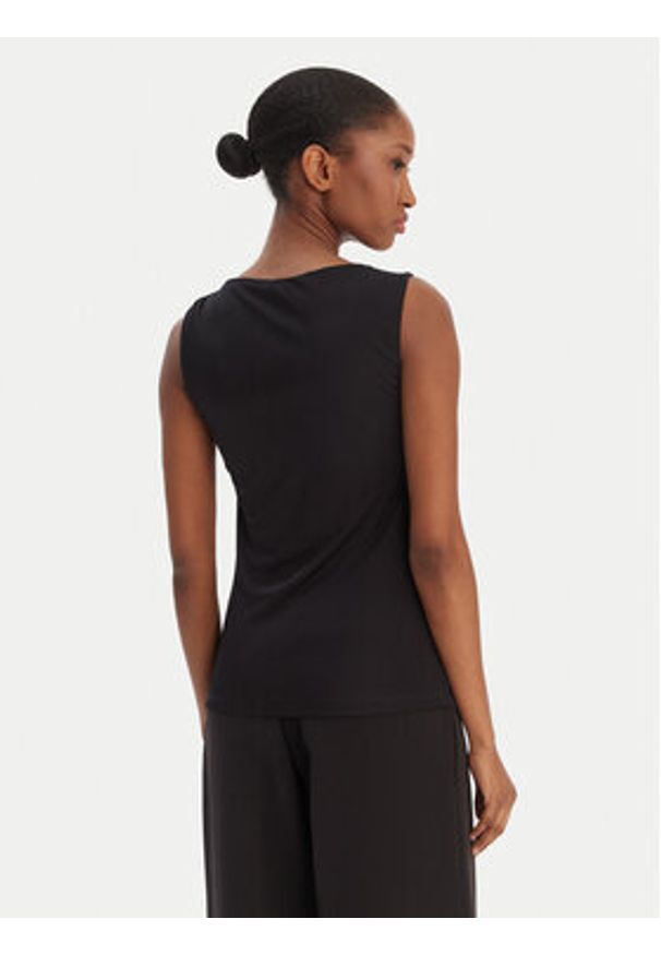 Hugo - HUGO Top Dastasy 50555782 Czarny Regular Fit. Kolor: czarny. Materiał: wiskoza