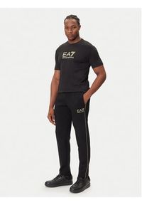 EA7 Emporio Armani T-Shirt 7M000667 AF13739 UC001 Czarny Slim Fit. Kolor: czarny. Materiał: wiskoza