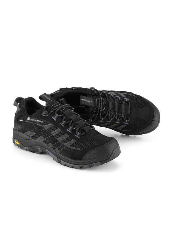ALPINE PRO - Buty trekkingowe niskie unisex Alpine Pro Okane Vibram. Okazja: na co dzień. Kolor: czarny. Styl: casual. Sport: turystyka piesza