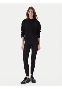Hugo Legginsy 50495304 Czarny Skinny Fit. Kolor: czarny. Materiał: bawełna #4