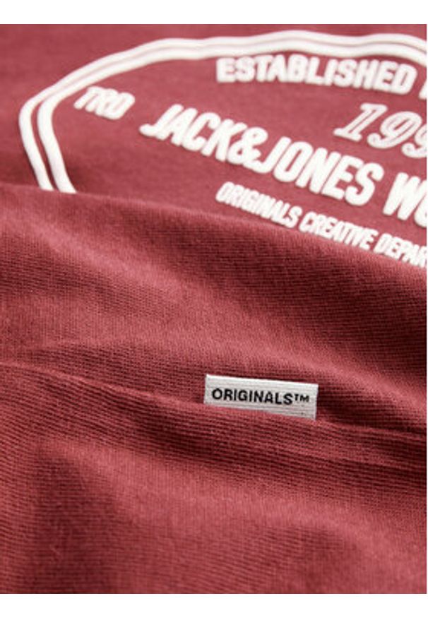 Jack & Jones T-Shirt York 12283800 Czerwony Relaxed Fit. Kolor: czerwony. Materiał: bawełna