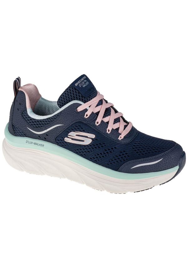 skechers - Buty sportowe Sneakersy damskie, Skechers D'Lux Walker. Kolor: wielokolorowy, niebieski. Sport: turystyka piesza