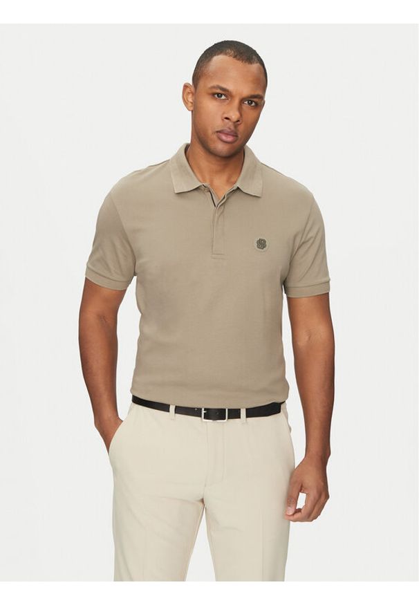 BOSS Polo Paddy TL 50533273 Khaki Regular Fit. Typ kołnierza: polo. Kolor: brązowy. Materiał: bawełna