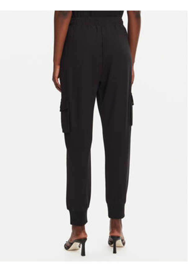 Liu Jo Sport Spodnie dresowe TA5043 JS182 Czarny Regular Fit. Kolor: czarny. Materiał: wiskoza