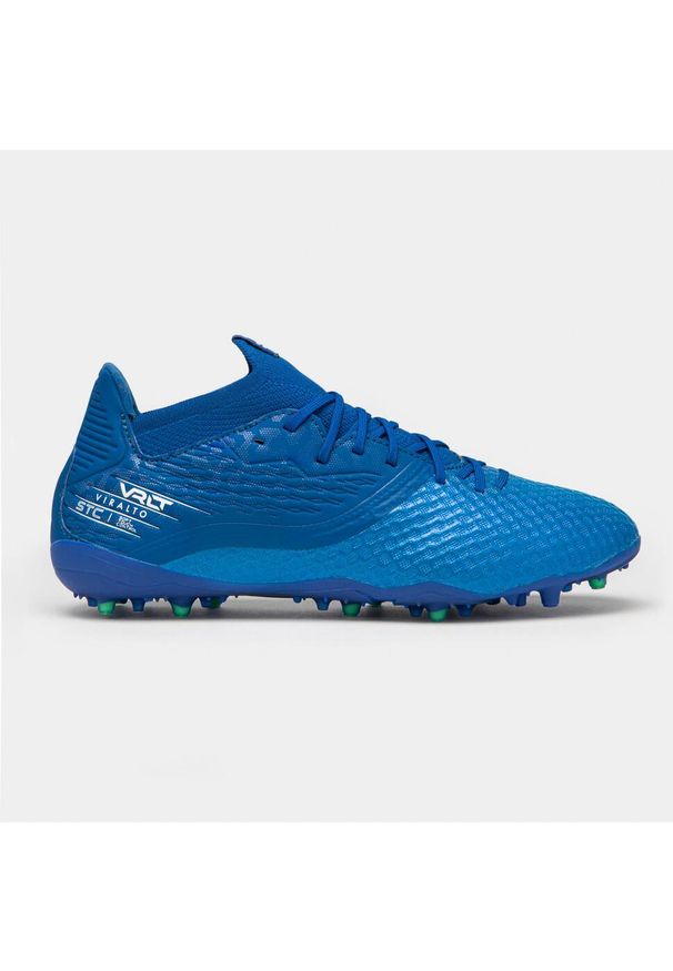 KIPSTA - Buty piłkarskie Kipsta Viralto III 3D Airmesh MG/AG. Kolor: niebieski. Materiał: zamsz, syntetyk, mesh, dzianina. Szerokość cholewki: normalna. Sport: piłka nożna
