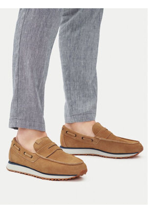 Napapijri Mokasyny Shard NP0A4IQT Brązowy. Kolor: brązowy. Materiał: skóra, zamsz