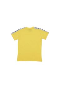 LEONE 1947 APPAREL - T-shirt dziecięcy z krótkim rękawem i opaską New Tape. Kolor: żółty. Długość rękawa: krótki rękaw. Długość: krótkie. Sport: joga i pilates