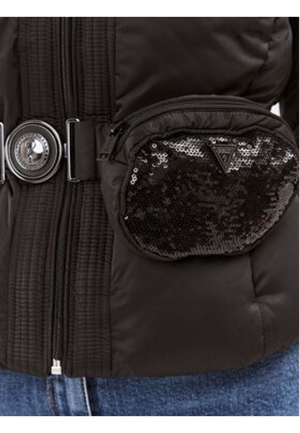 Guess Kurtka zimowa Lucia W3BL19 WEX12 Czarny Regular Fit. Kolor: czarny. Materiał: syntetyk. Sezon: zima