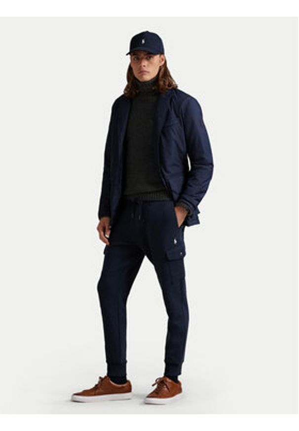 Polo Ralph Lauren Spodnie materiałowe 710980340001 Granatowy Regular Fit. Kolor: niebieski. Materiał: bawełna