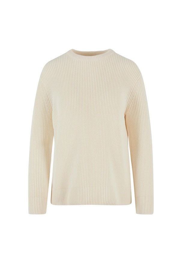 Urban Classics - Damski Sweter Z Dzianiny W Prążki. Kolor: brązowy. Materiał: dzianina. Wzór: prążki