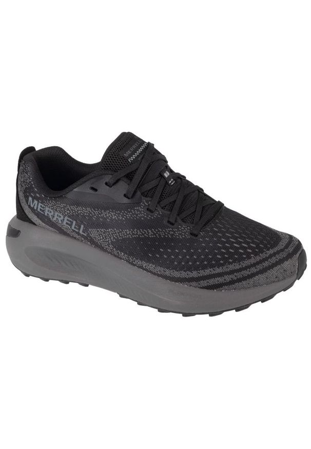 Buty Merrell Morphlite M J068063 czarne. Okazja: na co dzień. Zapięcie: sznurówki. Kolor: czarny. Materiał: materiał, tkanina, syntetyk, guma. Szerokość cholewki: normalna