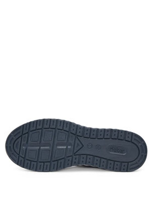 Rieker Sneakersy B0601-14 Granatowy. Kolor: niebieski. Materiał: skóra, nubuk