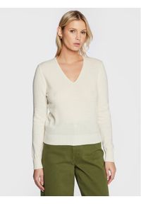 United Colors of Benetton - United Colors Of Benetton Sweter 1067D400E Écru Regular Fit. Materiał: wełna