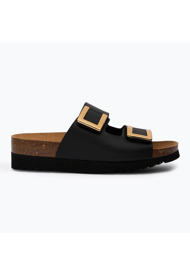 Klapki damskie Scholl Monterey 2 Straps Ad Med. Kolor: czarny
