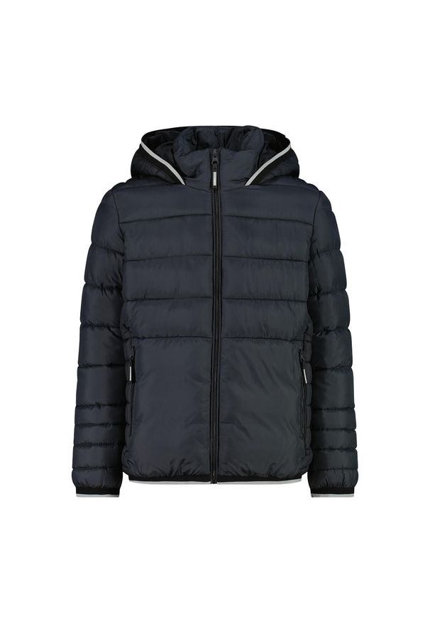 Kurtka puchowa z odpinanym kapturem dla dzieci CMP. Kolor: szary, wielokolorowy, brązowy. Materiał: puch