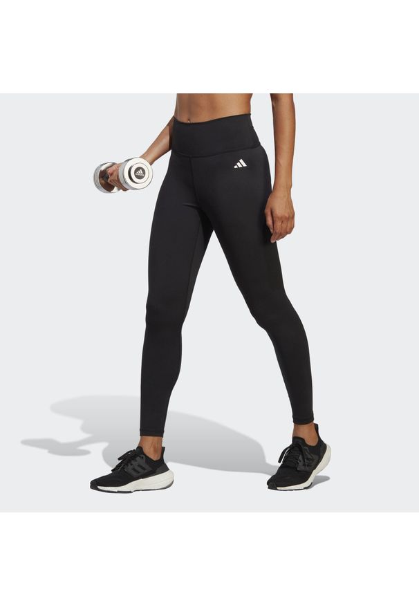 Adidas - Training Essentials High-Waisted 7/8 Leggings. Kolor: czarny. Materiał: materiał