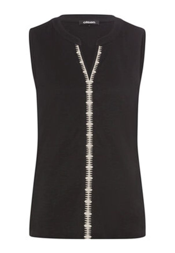 Olsen Bluzka 11105092 Czarny Regular Fit. Kolor: czarny. Materiał: bawełna