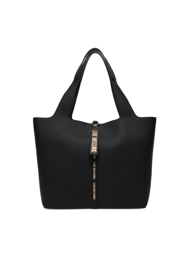 Love Moschino - LOVE MOSCHINO Torebka JC4175PP1NLV0000 Czarny. Kolor: czarny. Materiał: skórzane