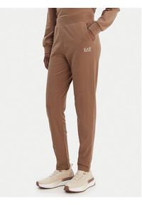 EA7 Emporio Armani Dres 7W000115 AF13135 U6044 Brązowy Regular Fit. Kolor: brązowy. Materiał: bawełna #4