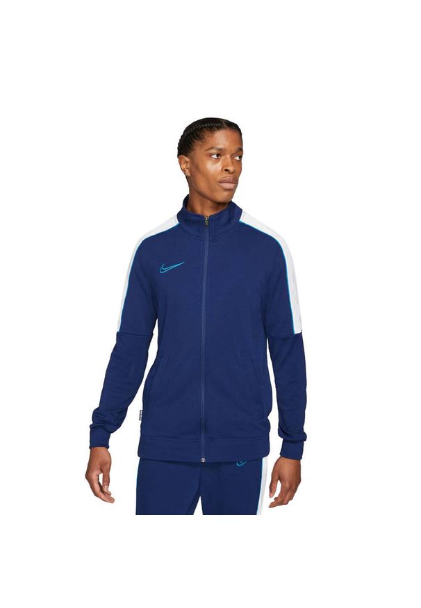 Nike - Męska Kurtka Dresowa DF Academy. Kolor: niebieski. Materiał: dresówka