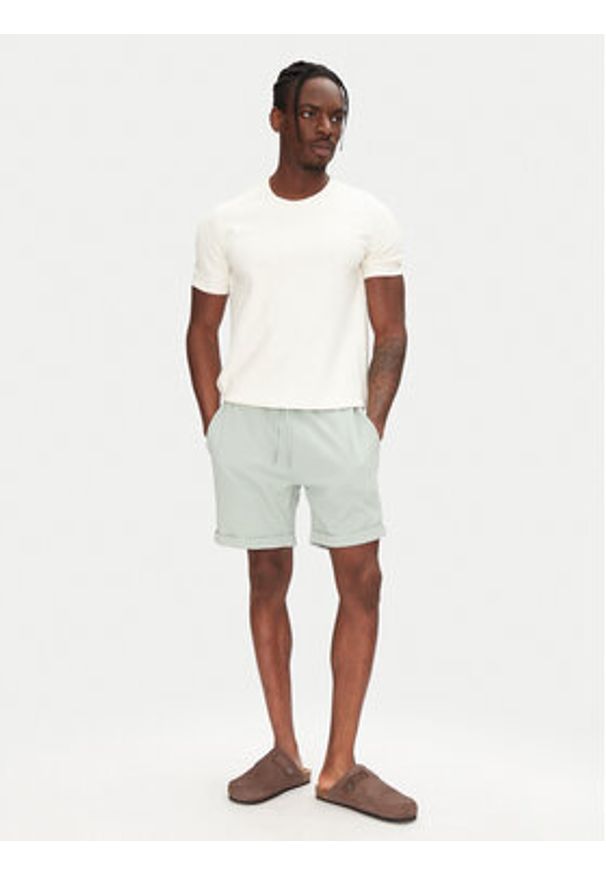 Only & Sons Szorty materiałowe New Kodyl 22033722 Zielony Regular Fit. Kolor: zielony. Materiał: wiskoza, syntetyk