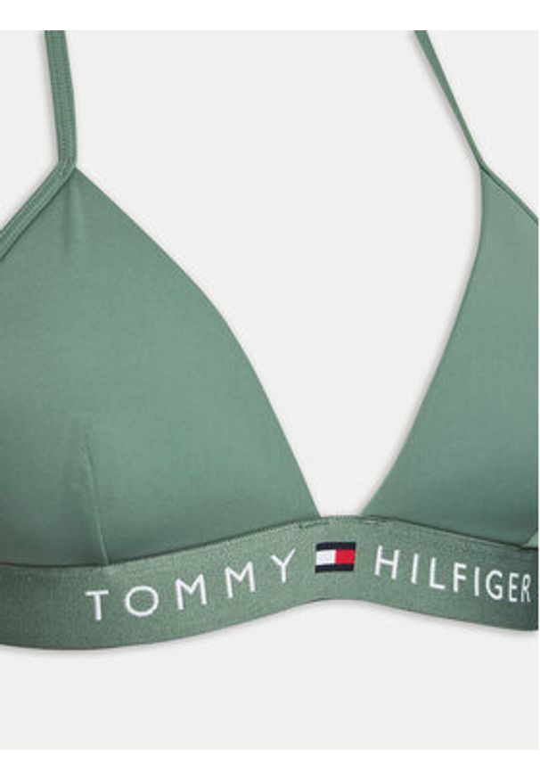TOMMY HILFIGER - Tommy Hilfiger Góra od bikini UW0UW04109 Zielony. Kolor: zielony. Materiał: syntetyk