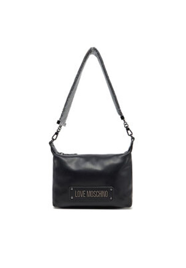 Love Moschino - LOVE MOSCHINO Torebka JC4140PP1MLO000A Czarny. Kolor: czarny. Materiał: skórzane