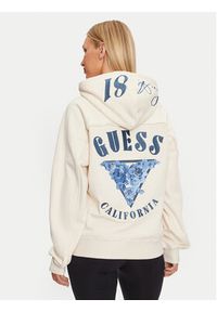 Guess Bluza W4BQ05 KBY51 Écru Regular Fit. Materiał: bawełna #3