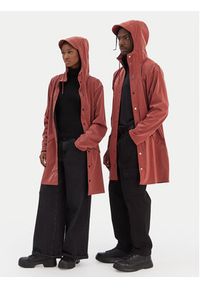 Rains Kurtka przeciwdeszczowa Unisex 12020 Pomarańczowy Regular Fit. Kolor: pomarańczowy. Materiał: syntetyk #8