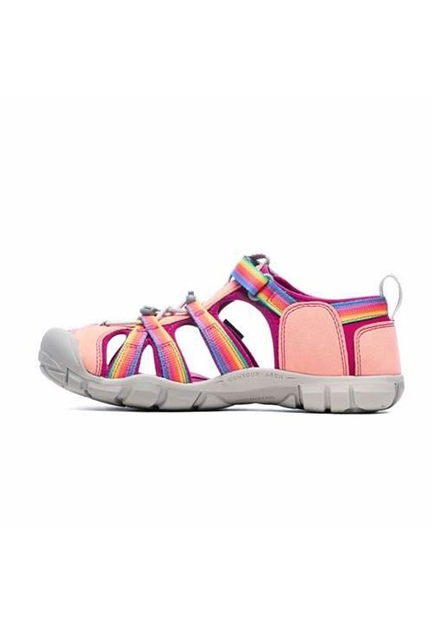 keen - Buty trekkingowe damskie Keen Seacamp II Cnx Youth. Kolor: różowy. Materiał: skóra, syntetyk, materiał. Szerokość cholewki: normalna