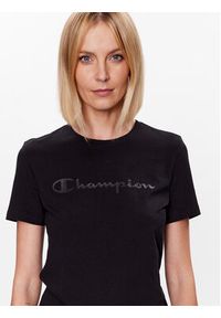 Champion T-Shirt Big Script 114911 Czarny Regular Fit. Kolor: czarny. Materiał: bawełna #3