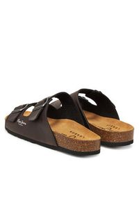Pepe Jeans Klapki PMS90108 Brązowy. Kolor: brązowy. Materiał: skóra #4
